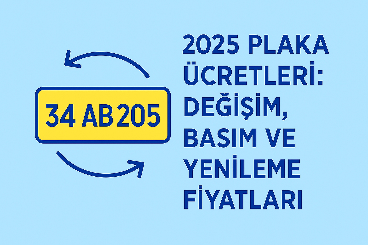 2025 Plaka Ücretleri: Değişim, Basım ve Yenileme Fiyatları